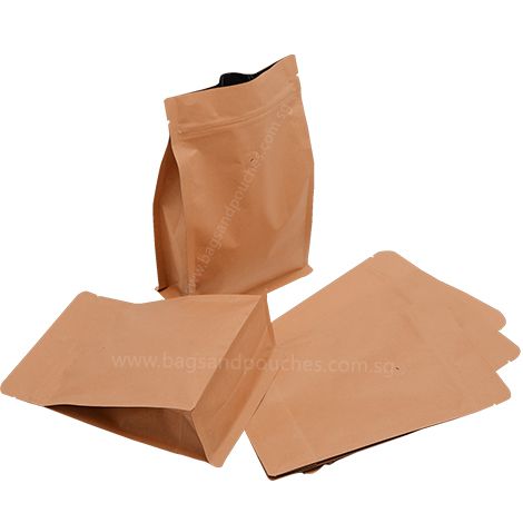 Flat handle paper bags brown  novapack