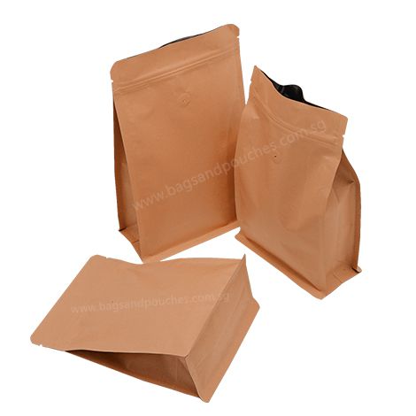 Brown Fine Kraft Paper Bags Food  6x35x105 IN  Eco Bags India